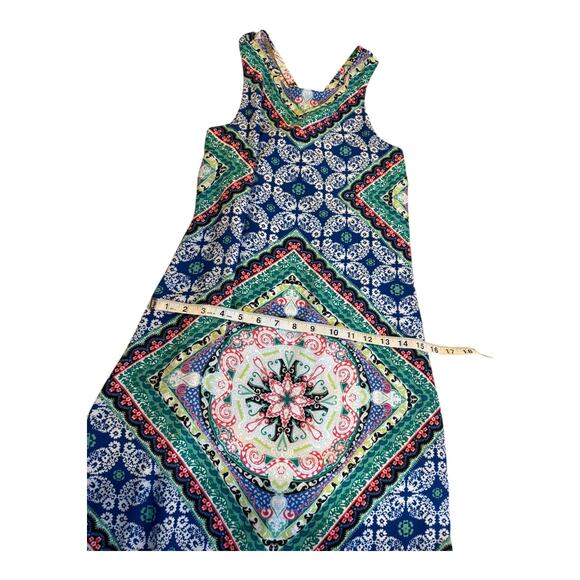 Anthropologie Skies Are Blue Hi-Low Dress‎ Women’s XS Paisley Chiffon Halter - Picture 5 of 9